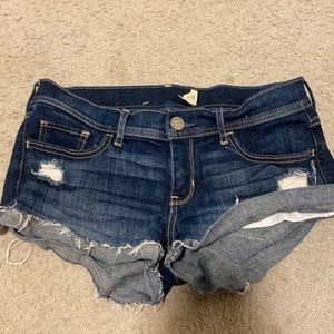 low rise jean shorts